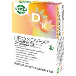 Lipo Sovex D3 K2 30 cápsulas