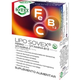 Lipo Sovex Fe B12 C 30 cápsulas