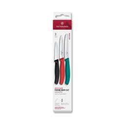Victorinox - Conjunto de 3 facas de cozinha para legumes SWISS CLASSIC, multicoloridas