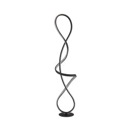 Globo 67341SS - Candeeiro de chão LED SWIRL LED/36W/230V preto