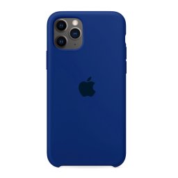 Capa de Silicone Azul Escuro iPhone 11 Pro