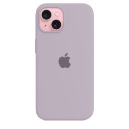 Capa de Silicone Rosa Acinzentado iPhone 15 Plus