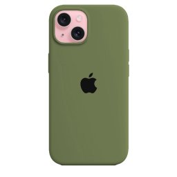 Capa de Silicone Verde iPhone 15 Plus