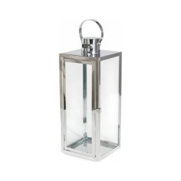 Lanterna decorativa TOWER 63 cm, acabamento cromado brilhante