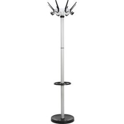 MAUL Bengaleiro caligo , com 32 ganchos e aberturas para guarda-chuvas, prateado, Bengaleiro caligo, com 32 ganchos e aberturas para guarda-chuvas, prateado. Para uma quantidade particularmente grande de peças de vestuário. Particularmente adequado para l