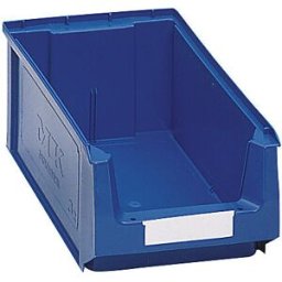 mauser Caixa de armazenagem à vista em polietileno , CxLxA 350 x 210 x 140 mm, azul, embalagem com 14 unidades, Caixa de armazenagem à vista em polietileno, CxLxA 350 x 210 x 140 mm, azul, embalagem com 14 unidades. MK 3 Z. Excelente segurança de empilham