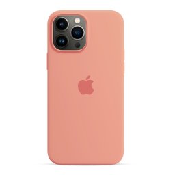 Capa de Silicone Laranja Claro iPhone 13 Pro Max