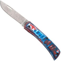 Case Knives Case Sod Buster Jr. Smooth Red/White/Blue Burl G10, Crossroads XR, 66386, XR10137C S35VN canivete