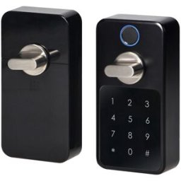 Fechadura Inteligente Bluetooth c/ Código de Acesso e Impressão Digital (Preto) - ORNO