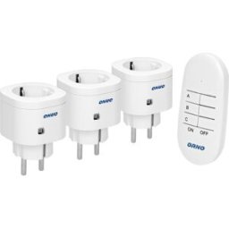 Sistema de 3 Tomadas ON-OFF c/ Comando s/ Fios - ORNO