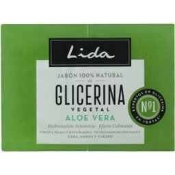 Lida Sabonete 100% Natural Glicerina E Aloe Vera Conjunto 2 x 125 gr
