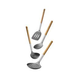 Lamart - Conjunto de utensílios de cozinha 4 pcs acacia