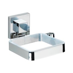 WENKO 22682100 -Suporte para secador de cabelo VACUUM-LOC QUADRO ED 13,5x14 cm prateado/cromado