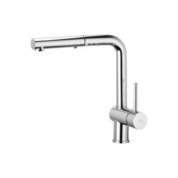 Paffoni - Misturador de cozinha LIGHT com bica extraível 29,2 cm, cromo brilhante