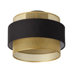 Osram - Luminária de Teto DECOR HORNET 1x E27 / 10W / 230V, diâmetro 30 cm, preto/dourado