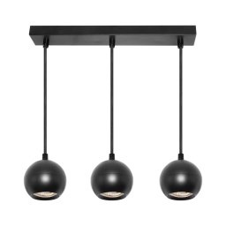 Osram - Candeeiro pendente com cabo SPOT SPHERAL 3xGU10/6W/230V preto