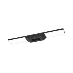 Osram - Luminária LED dimerizável para instalação sob armários com tomadas UNDERCABINET LED/10W/230V preta