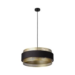 Osram - Lustre suspenso por cabo DECOR HORNET 3xE27/10W/230V Ø 50 cm preto/dourado