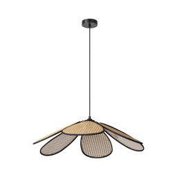 Osram - Lustre pendente DECOR RATTAN 1xE27/15W/230V Ø 69 cm bege/preto