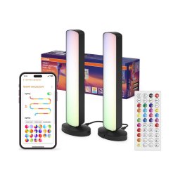 Osram - Pack de 2 LED RGBW dimerizáveis candeeiros de mesa MOOD LIGHT LED/4W/230V Wi-Fi + comando remoto
