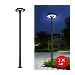Brilagi-LED Lâmpada de rua para exterior com poste de 3 m URBANSPARK LED/60W/230V preta IP65