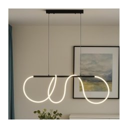 Lustre LED suspenso por cabo FLEXI LED/45W/230V 4000K preto