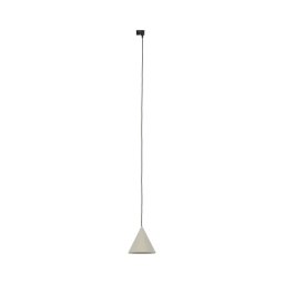 Candelabro suspenso para sistema de carril CONO 1xE27/15W/230V preto/bege