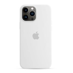 Capa de Silicone Branco iPhone 13 Pro Max