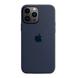 Capa de Silicone Azul Meia Noite iPhone 13 Pro Max