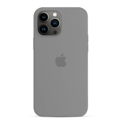 Capa de Silicone Cinzento Claro iPhone 13 Pro Max