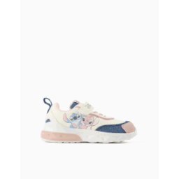 Disney Sapatilhas com luzes e estampado Stitch & Angel para menina, multicolor Beige 27