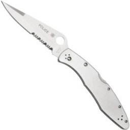 Spyderco Police C07PS navalha parcialmente serrilhada