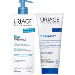 Uriage Eau Thermale Leite Aveludado de Corpo + Derm-Phy Creme Lavante Pack