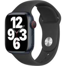 iS Bracelete Apple Watch em Silicone 42/44/45mm M/L - Preto
