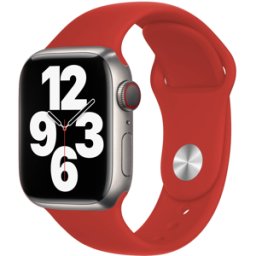 iS Bracelete Apple Watch em Silicone 42/44/45mm S/M - Vermelho