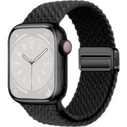 iS Bracelete Entrançada para Apple Watch 38 42mm (2024) - Preto