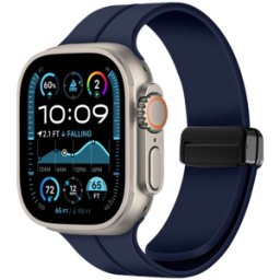 iS Bracelete de Silicone Magnética para Apple Watch 42 49mm - Azul