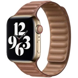 iS Bracelete Apple Watch Magnética em Pele 42 49mm - Castanho