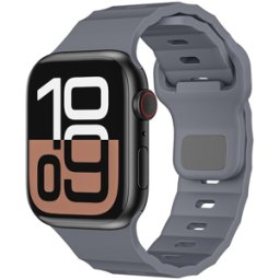 iS Bracelete Apple Watch Rubber FKM 42 49mm - Cinzento