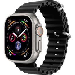 iS Ocean Strap para Apple Watch 38/40/41mm - Preto