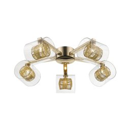Klausen 140010 - Candelabro integrado KLASS 5xG9/3W/230V dourado