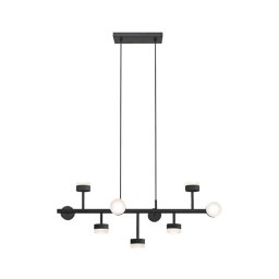Klausen 149004 - Candelabro suspenso LED COMFORT 9xLED/5W/230V preto