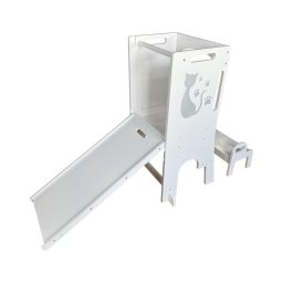 2Kids Toys - Torre de aprendizagem Gato com escorrega e quadro negro