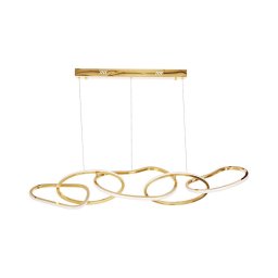Lustre LED suspenso em cabo ANNELI LED/45W/230V 125 cm dourado