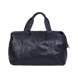 Childhome - Saco de muda da roupa MOMMY BAG LEATHER preto