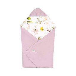 Lionelo - Manta envelopante para cadeirinha de carro TRAVEL SWADDLE 90x90 cm Rosa Floral