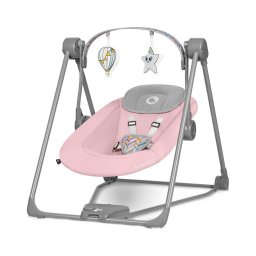 Lionelo - Baloiço para bebés OTTO 4xLR14 Rosa Bebé