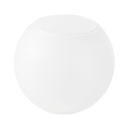 Vidro de substituição para candeeiro E27, diâmetro 15 cm, branco
