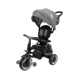 QPlay - Triciclo infantil 3 em 1 RITO EVA PLUS cinzento