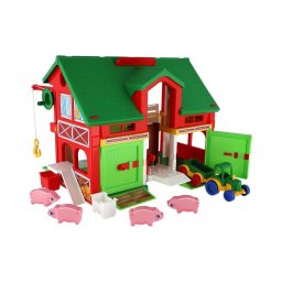 Casinha de fazenda com acessórios